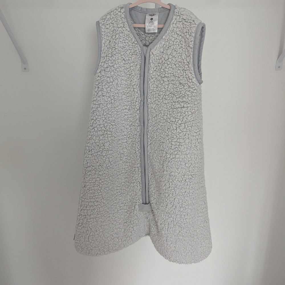 UGG Gray Sleeveless Fleece Sleep Sack